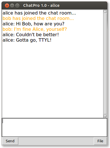 Chat Client Alice