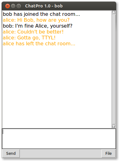 Chat Client Bob